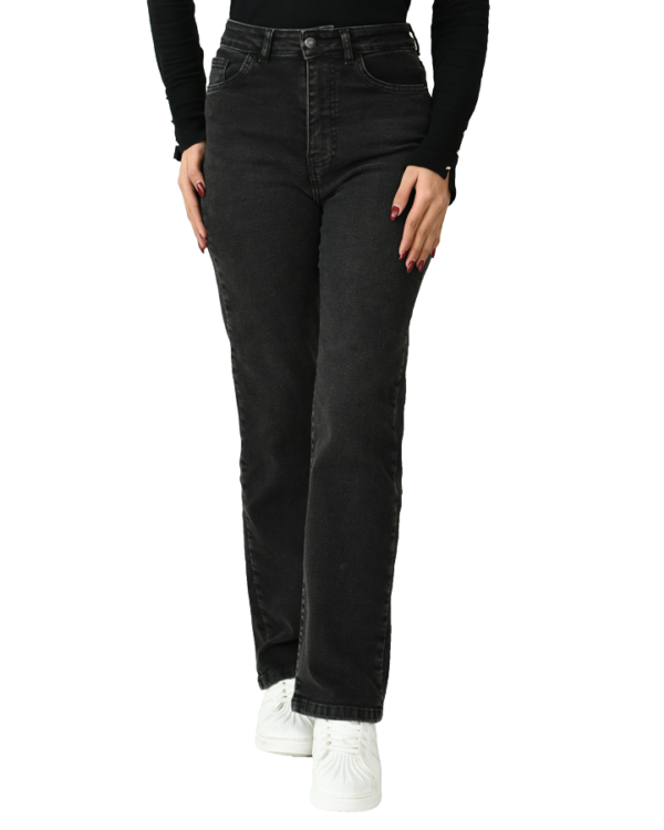 شلوار جین ذغالی راسته - Image 4