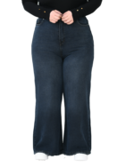 شلوار جین بگ سرمه ای سایز بزرگ - Image 3