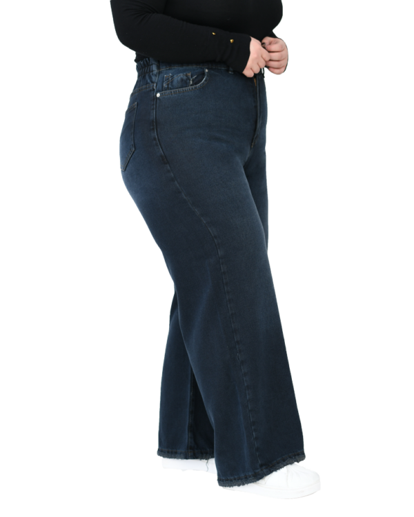 شلوار جین بگ سرمه ای سایز بزرگ - Image 6