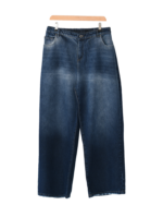 شلوار جین بگ سایز بزرگ آبی تیره