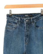 شلوار جین واید پایین کات آبی - Image 7