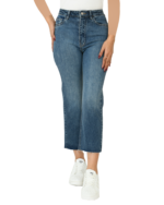 شلوار جین واید پایین کات آبی - Image 2