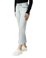 شلوار جین پایین کات آبی روشن - Image 3