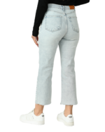 شلوار جین پایین کات آبی روشن - Image 4