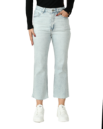 شلوار جین پایین کات آبی روشن - Image 5