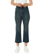 شلوار واید پایین کات آبی تیره - Image 5