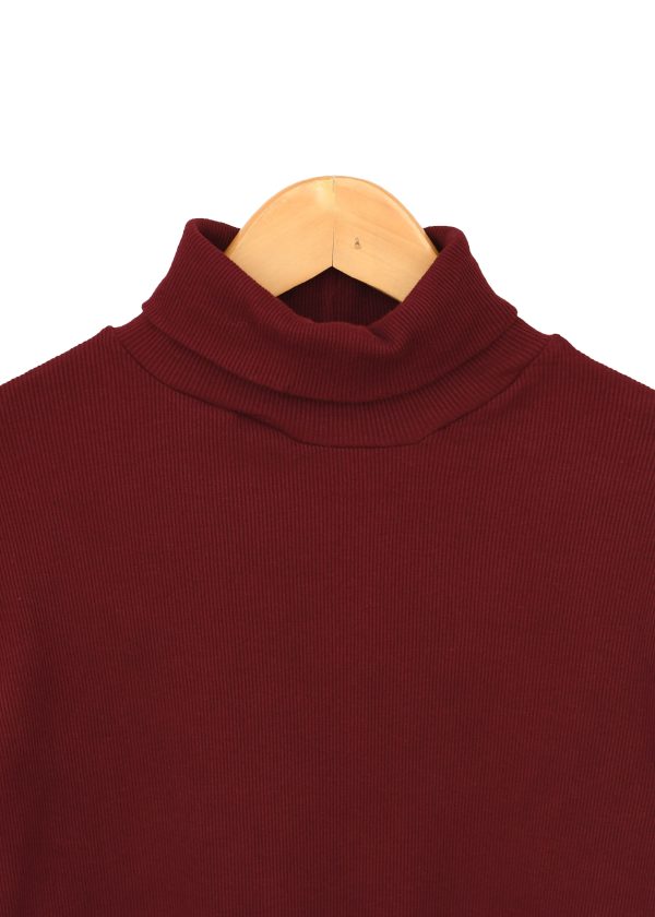 بلوز کبریتی یقه اسکی آستین فینگری - Image 5