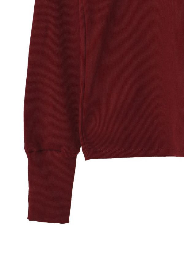 بلوز کبریتی یقه اسکی آستین فینگری - Image 6