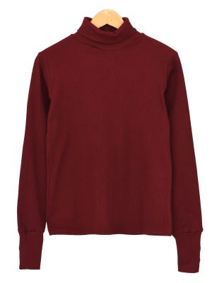 بلوز کبریتی یقه اسکی آستین فینگری