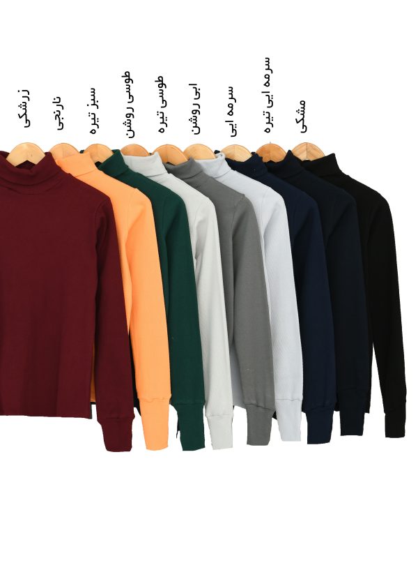 بلوز کبریتی یقه اسکی آستین فینگری - Image 4