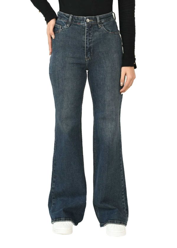 شلوار جین بگ سرمه ای - Image 8