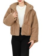 کت تدی یقه ایستاده آستردار