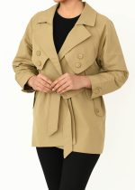 ترنچ کت سر آستین دکمه - Image 5