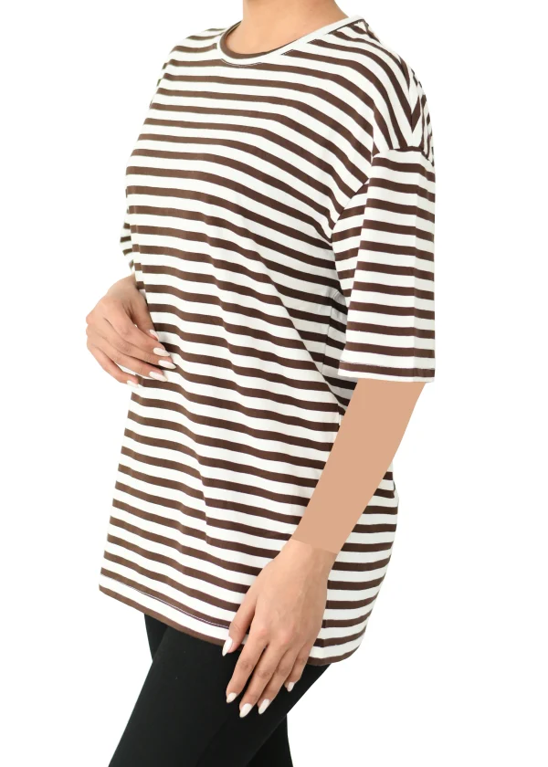 تیشرت لانگ راه راه - Image 5