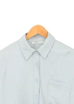 شومیز برجسته تک جیب - Image 4