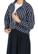 شومیز راه راه جلو گره ای - Image 3