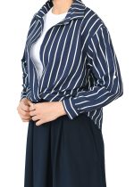 شومیز راه راه جلو گره ای - Image 5