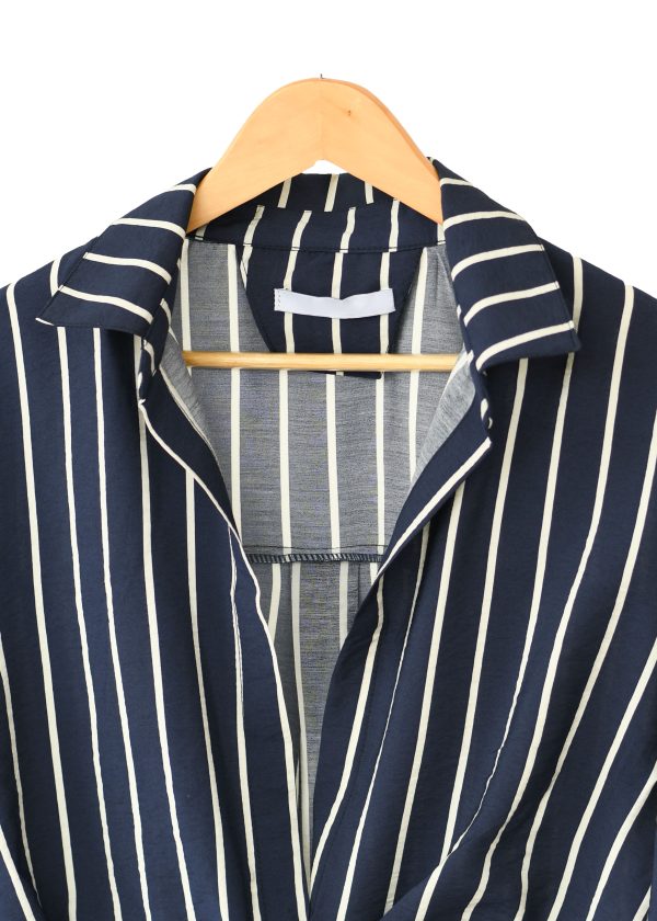 شومیز راه راه جلو گره ای - Image 2