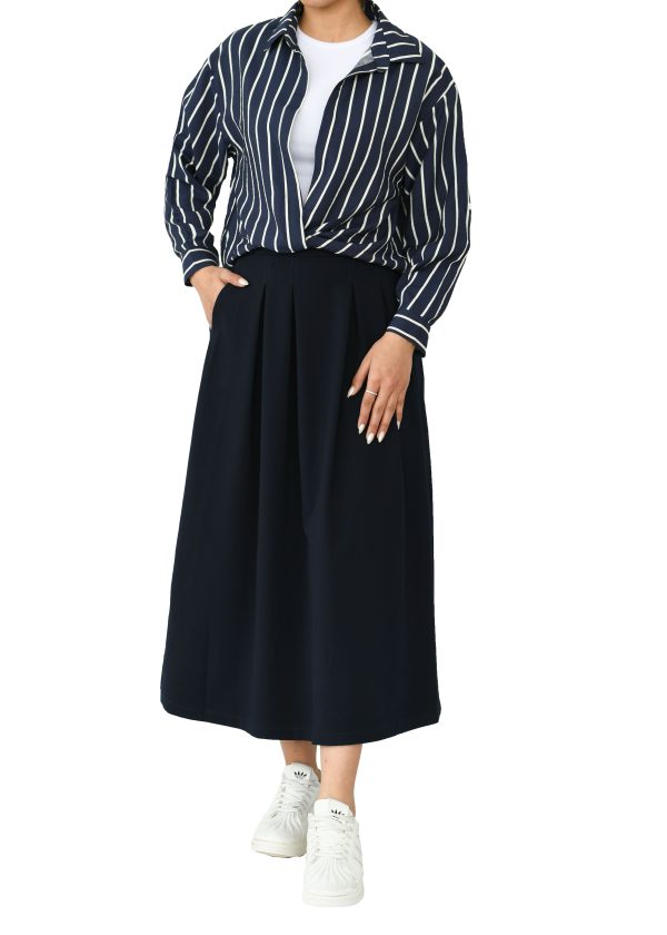 شومیز راه راه جلو گره ای - Image 4