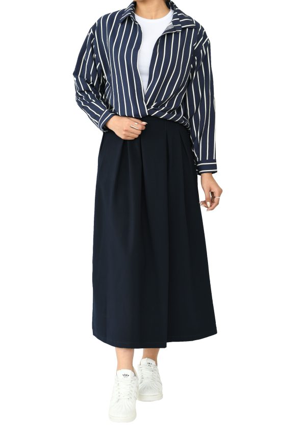 شومیز راه راه جلو گره ای - Image 7