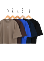تیشرت باکسی ساده رنگی - Image 2