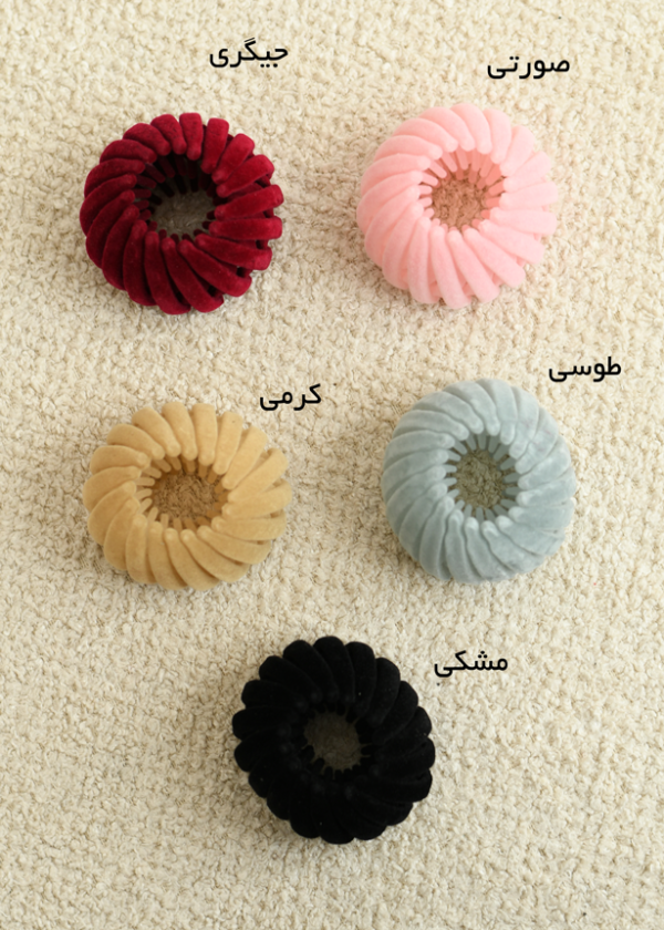 کلیپس گوجه ای مخمل - Image 2
